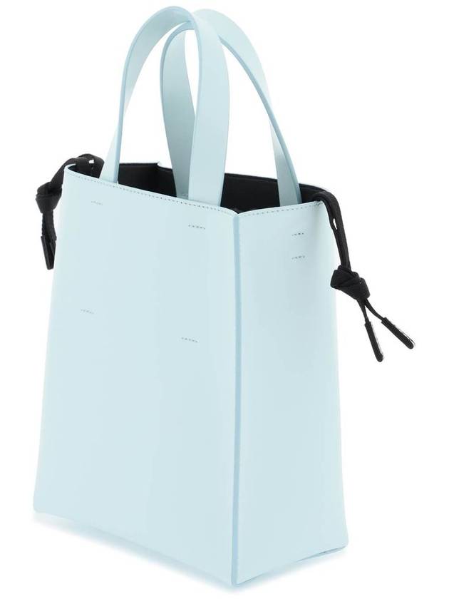 Museo Mini Leather Tote Bag Blue - MARNI - BALAAN 6