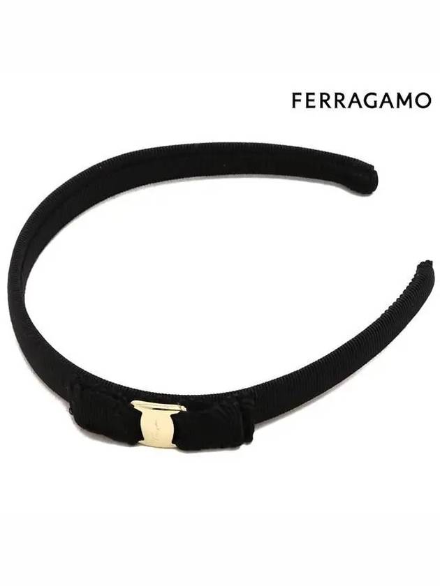 Vara Bow Headband Black - SALVATORE FERRAGAMO - BALAAN 3