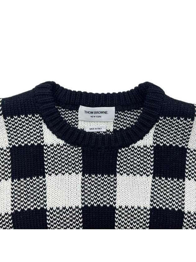 Gingham check knit MKA392A 415 - THOM BROWNE - BALAAN 3