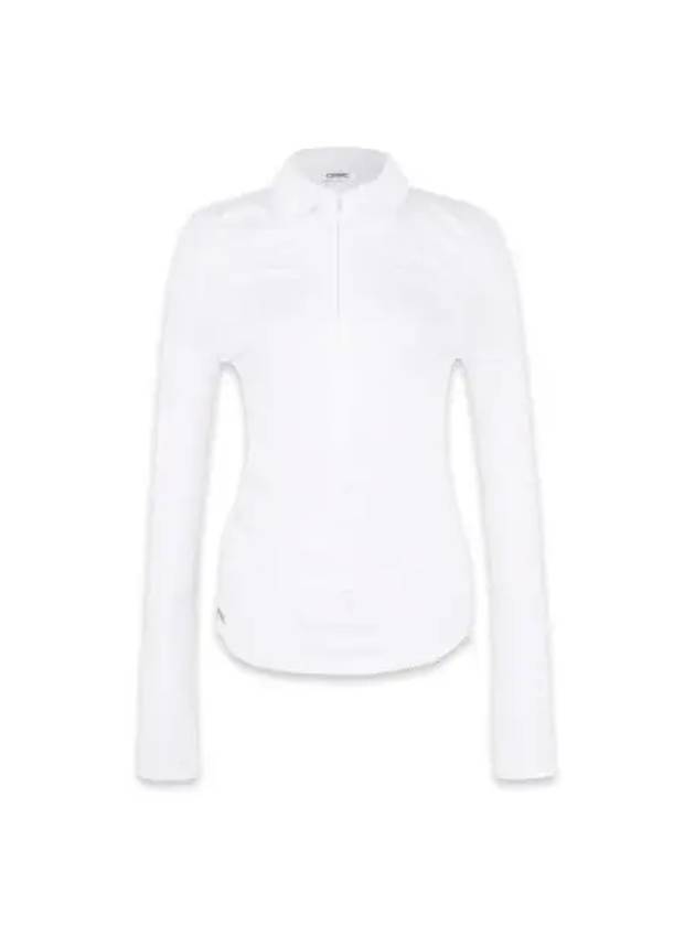 Half zip collar top white - CERRIC - BALAAN 1