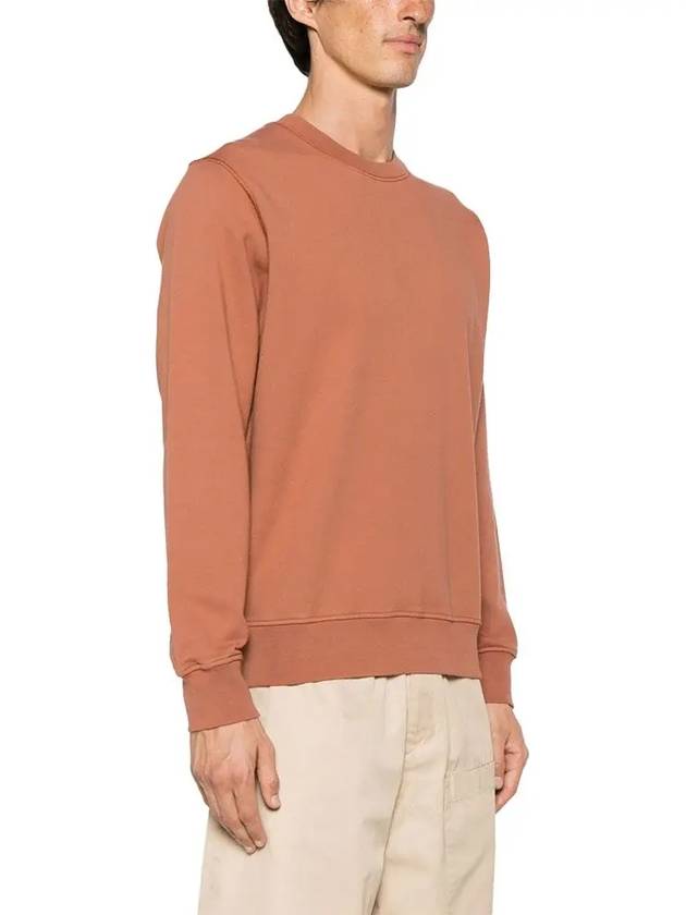 Wappen Patch Garment Dyed Sweatshirt Brown - STONE ISLAND - BALAAN 4