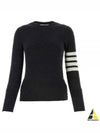 Women's 4 Bar Classic Cashmere Pullover Knit Top Dark Grey - THOM BROWNE - BALAAN 2