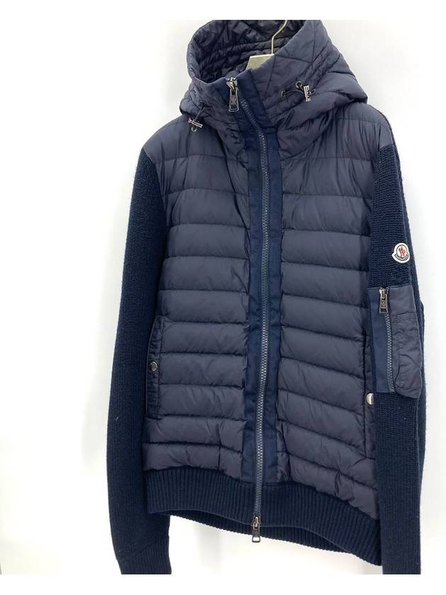 Knit padded zip up jacket - MONCLER - BALAAN 4