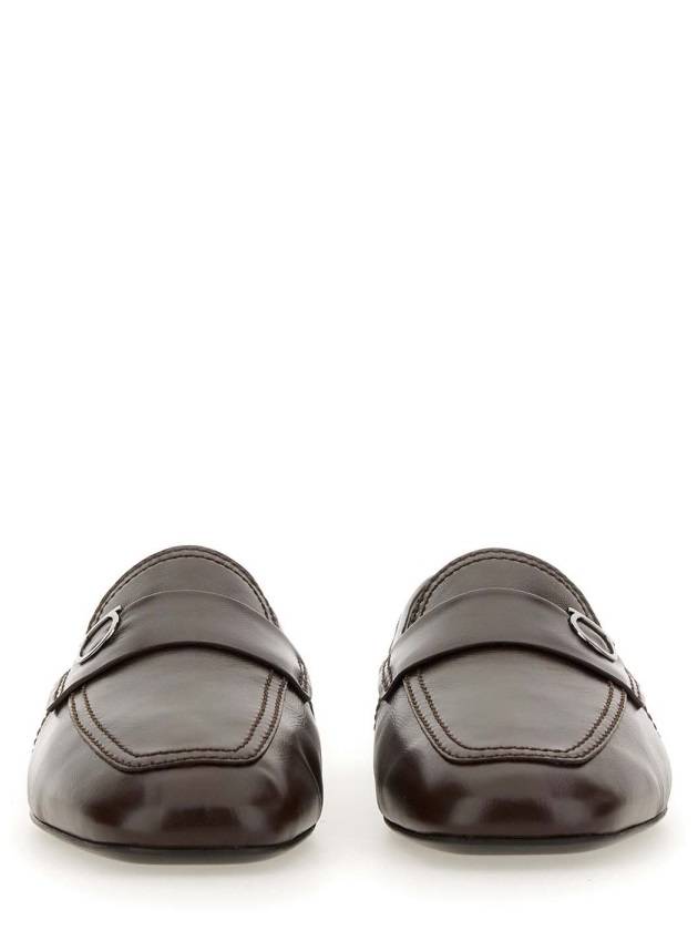 Gancini Ornament Loafer Brown - SALVATORE FERRAGAMO - BALAAN 6