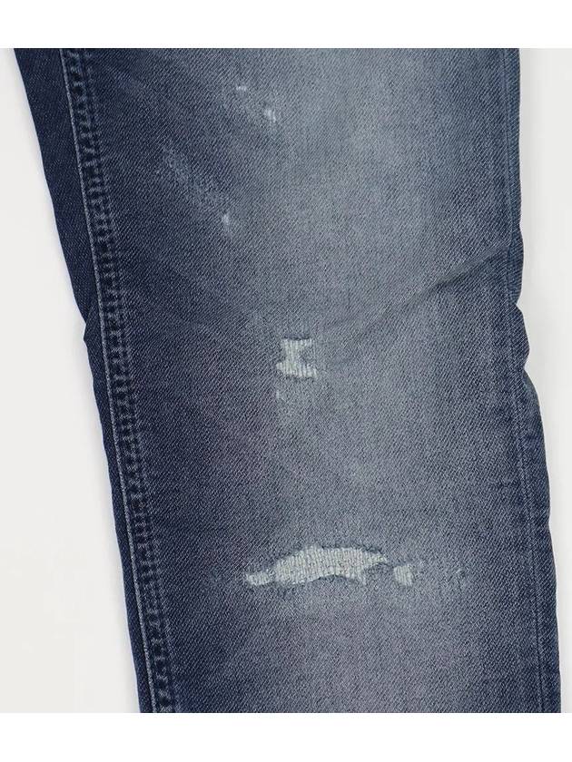 Slim fit damage blue washed jeans JN143 - IKALOOOK - BALAAN 7