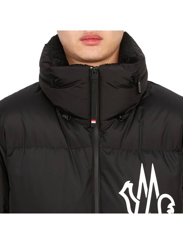 Grenoble Verdon Verdons Logo Print Short Down Jacket Canary - MONCLER - BALAAN 9