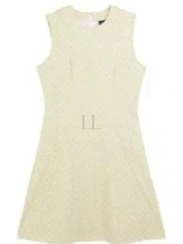 Jasmin Print Short Dress JL Monogram Yellow - J.LINDEBERG - BALAAN 2