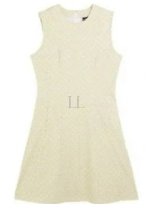 Jasmin Print Short Dress JL Monogram Yellow - J.LINDEBERG - BALAAN 2