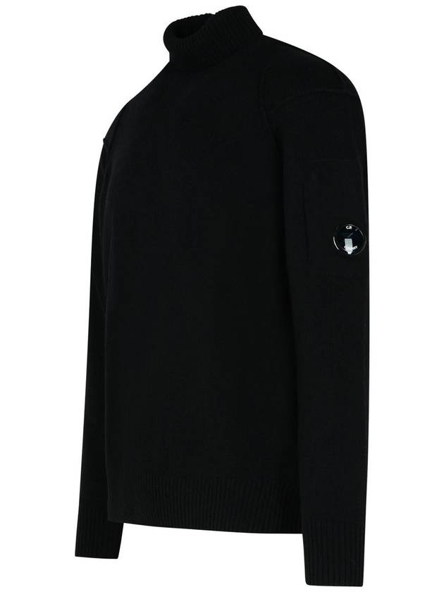 Lambswool GRS Knit Turtleneck Black - CP COMPANY - BALAAN 3