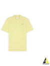 Handwriting Comfort Polo Shirt Chalk Yellow - MAISON KITSUNE - BALAAN 2