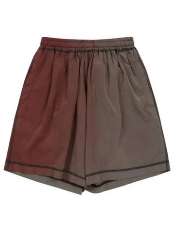 Aries Sprujo Windcheater Shorts Pants Rust - ARIES - BALAAN 1