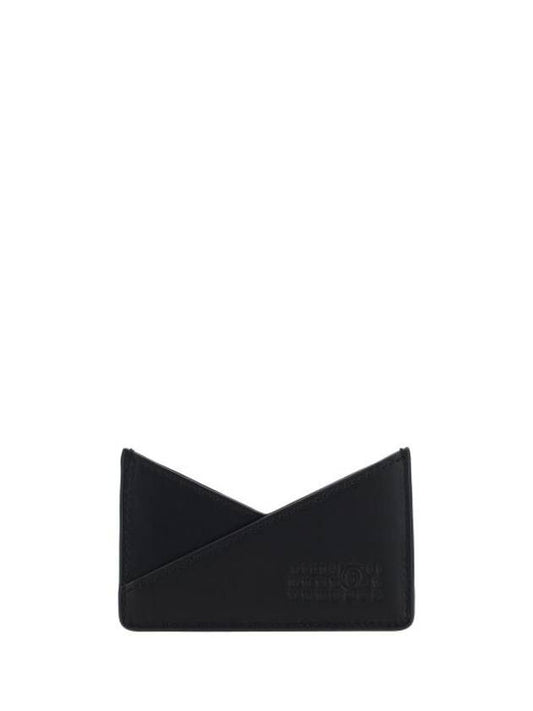 Embossed Numeric Logo Card Wallet Black - MAISON MARGIELA - BALAAN 1