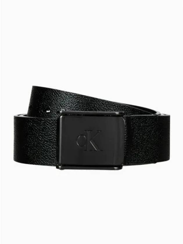 JEANS Men s CKJ Clamp Plaque Double Sided Belt 35mm 4G7000GUB1 - CALVIN KLEIN - BALAAN 1