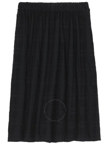 Yohji Yamamoto Intarsia Plaid JQ Gather Skirt, Brand Size 2 (Small) - YOHJI YAMAMOTO - BALAAN 1