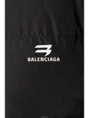 Sporty B Logo Point Down Padding Black - BALENCIAGA - BALAAN 5