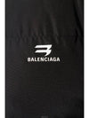 Sporty B logo point down padding black - BALENCIAGA - BALAAN 5