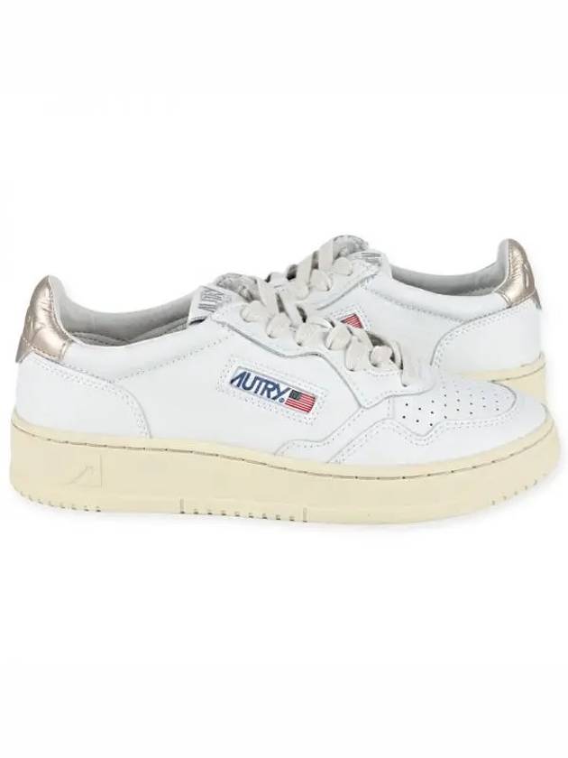 Medalist Goatskin Low Top Sneakers Gold White - AUTRY - BALAAN 2