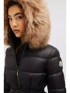 BOEDIC long hooded jacket padded black beige J20931C00022595FE99M - MONCLER - BALAAN 6