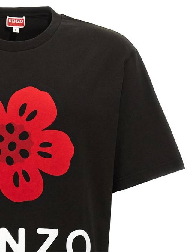 Boke Flower Short Sleeve T Shirt Black - KENZO - BALAAN 4