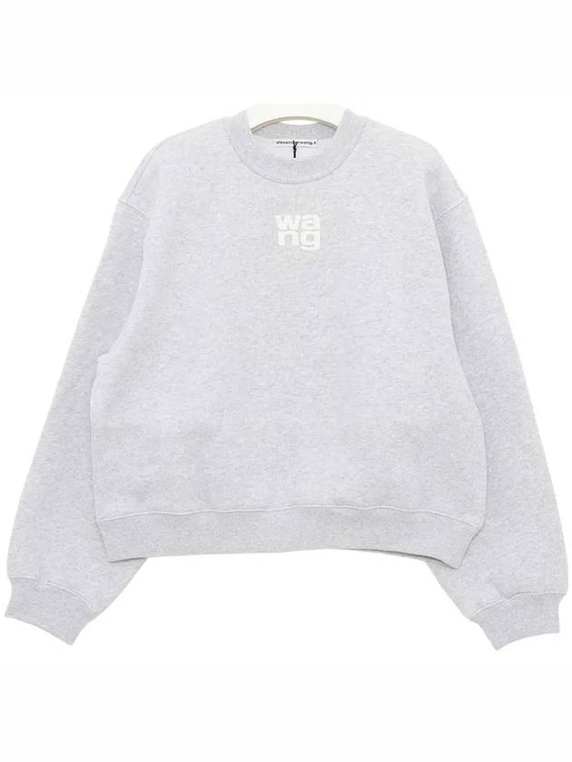 Logo Print Sweatshirt Grey - ALEXANDER WANG - BALAAN 4