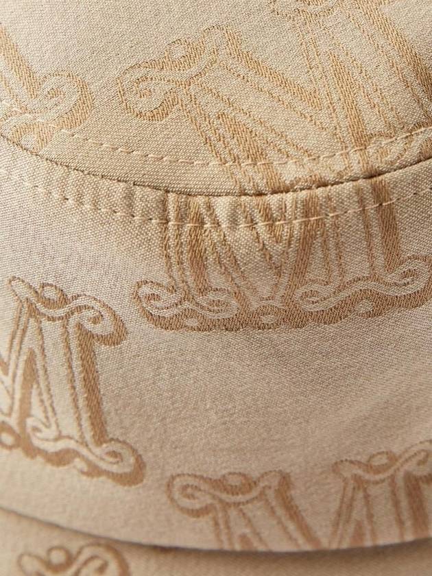 Max Mara BRENTA jacquard raffia bucket hat 58 - MAX MARA - BALAAN 3