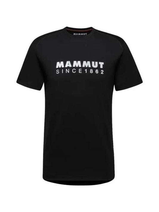 Trovat Logo Short Sleeve T-shirt Black - MAMMUT - BALAAN 1