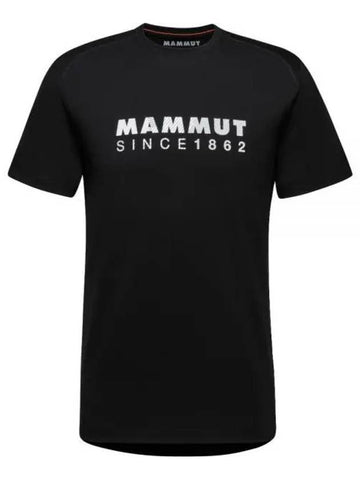 Trovat Logo Short Sleeve T-shirt Black - MAMMUT - BALAAN 1