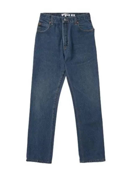 Straight Denim Pants Indigo Jeans - RE/DONE - BALAAN 1