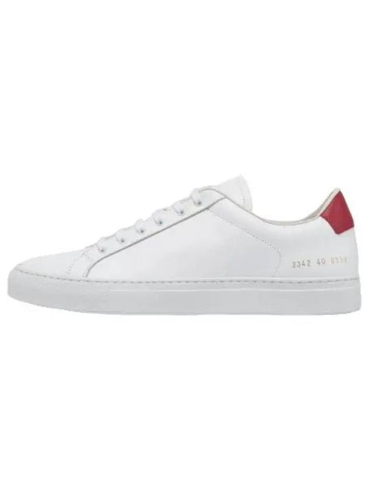 retro sneakers white red - COMMON PROJECTS - BALAAN 1