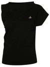 Women's Hebo Short Sleeve T-Shirt Black - VIVIENNE WESTWOOD - BALAAN 3