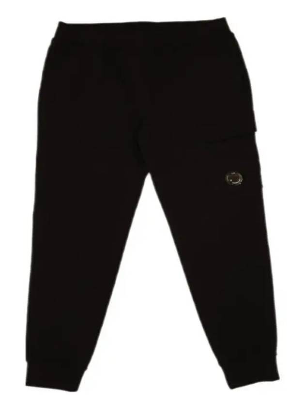 Men's Lens Waffen Diagonal Fleece Jogger Pants Navy - CP COMPANY - BALAAN.