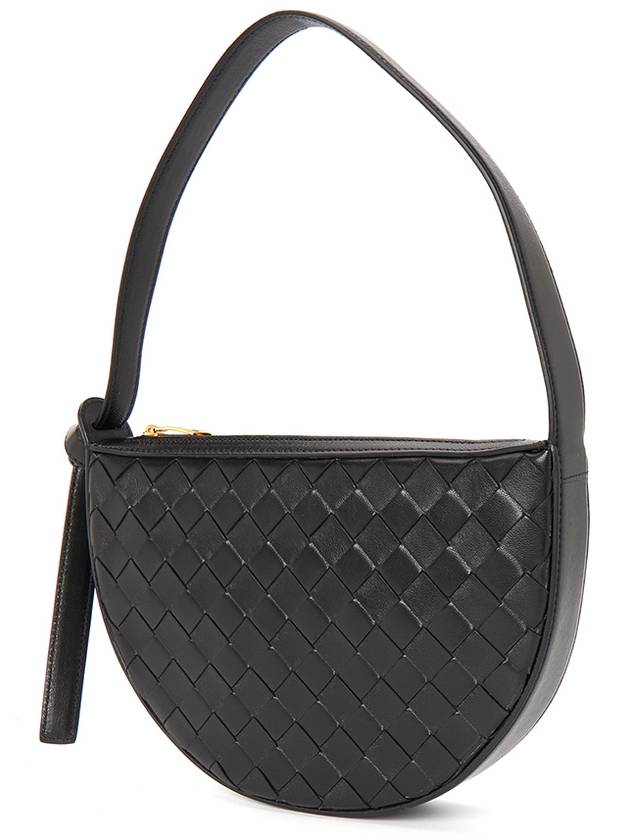 Intrecciato Sunrise Small Shoulder Bag Black - BOTTEGA VENETA - BALAAN 3