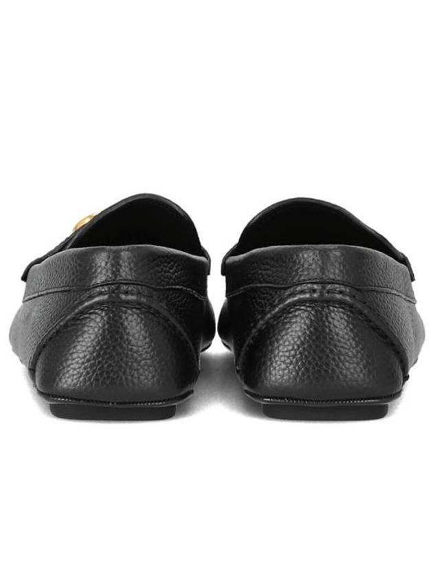 V Logo Leather Loafers Black - VALENTINO - BALAAN 5