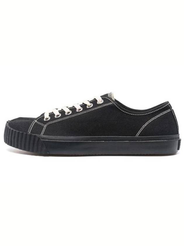 Tabi Cotton Low Top Sneakers Black - MAISON MARGIELA - BALAAN 2