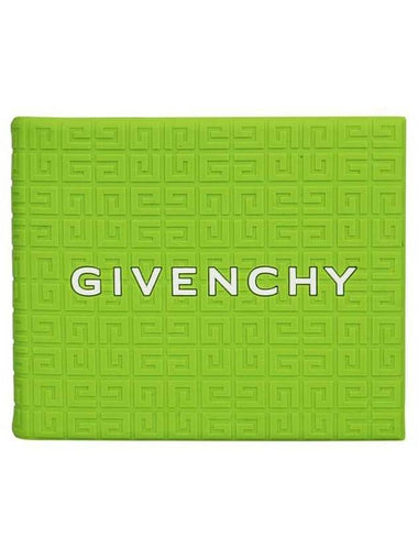 4G Signature Logo Bifold Rubber Half Wallet Green - GIVENCHY - BALAAN 1