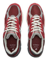 990 V3 Leather Mesh Low Top Sneakers Red - NEW BALANCE - BALAAN 6