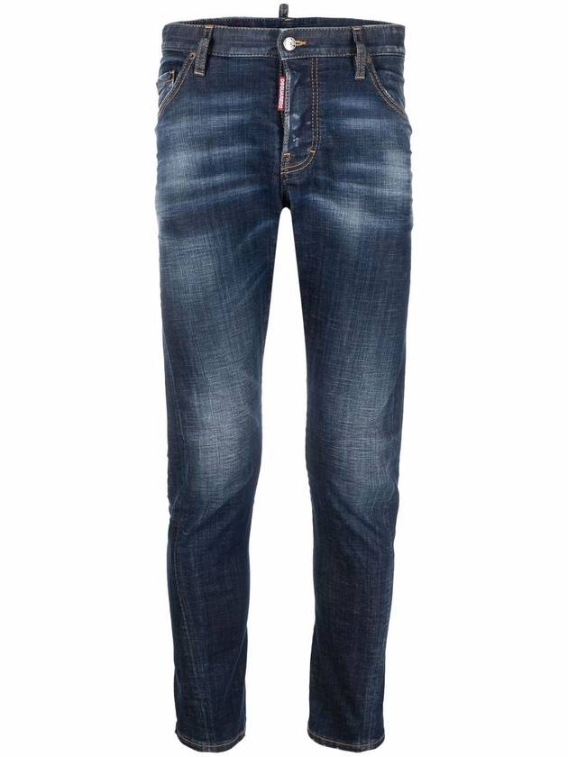 Men's Sexy Twist Jeans Dark Blue - DSQUARED2 - BALAAN 3