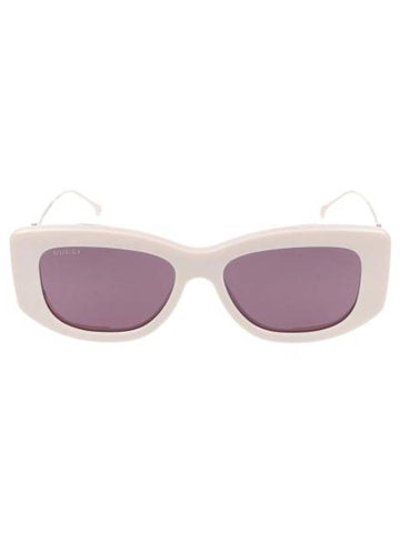 24SS SUNGLASSES GG1566S 003 IVORY GOLD VIOLET - GUCCI - BALAAN 1