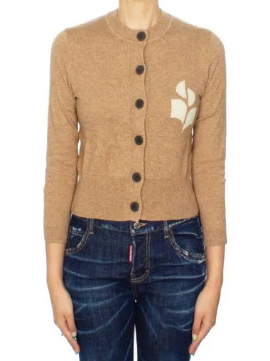 Etoile Newton logo cardigan CA0040FA A1X05E 02AN - ISABEL MARANT - BALAAN 1