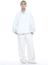 Searsucker Collar Windbreaker Jumper White - CHANCE'S NOI - BALAAN 4