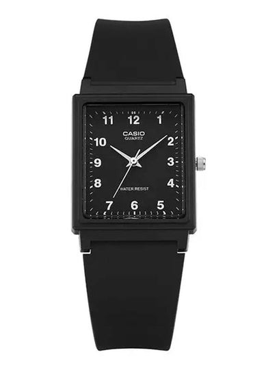 Square Plated Analog Watch Black - CASIO - BALAAN 2