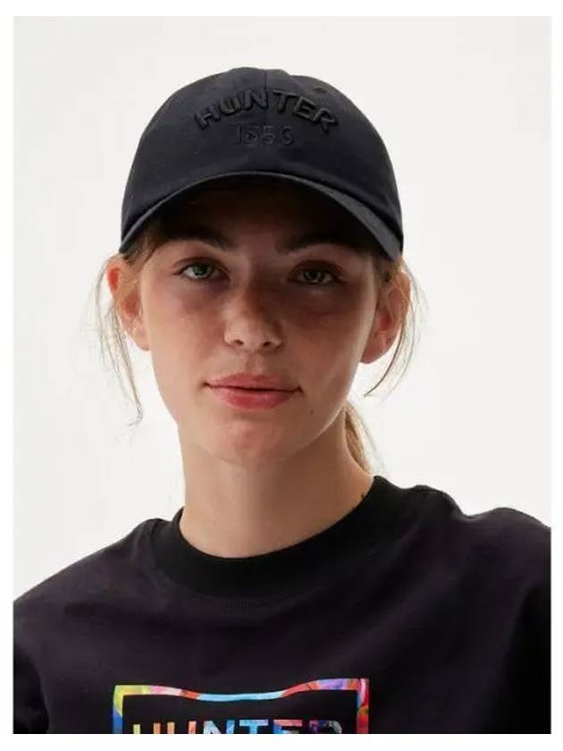 Embroidery 1856 Cap Black HAU0003CHZBLK - HUNTER - BALAAN 1