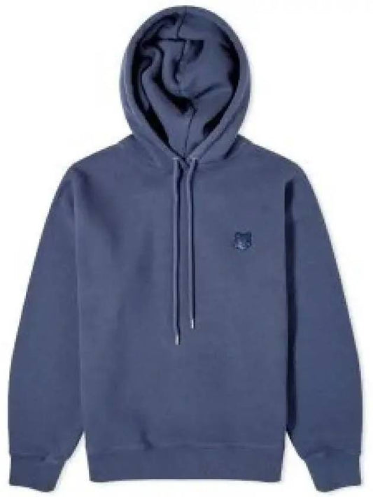 Bold Foxhead Patch Comfort Hoodie Navy - MAISON KITSUNE - BALAAN 1