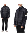 Men's Wappen Patch Padded Jacket Navy - STONE ISLAND - BALAAN 3