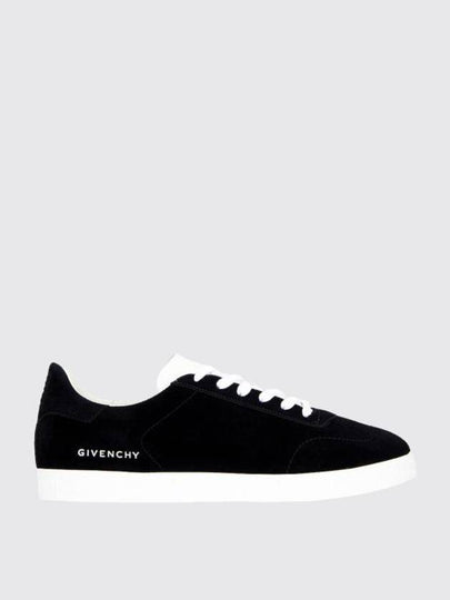 Town Suede Low Top Sneakers Black - GIVENCHY - BALAAN 2