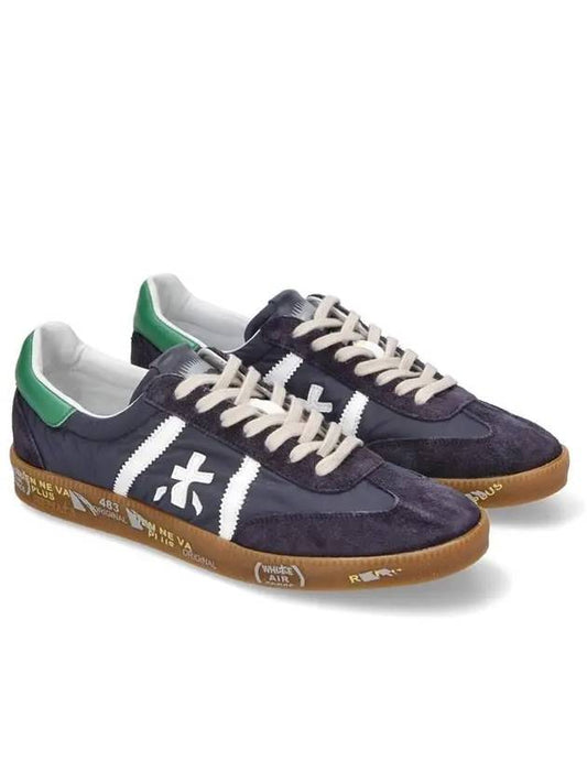 Bonnie Logo Patch Low Top Sneakers Navy - PREMIATA - BALAAN 2