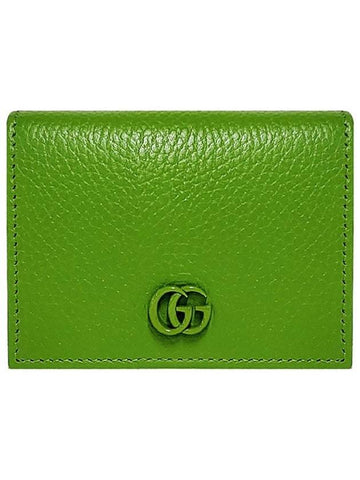 GG Marmont Card Half Wallet Green - GUCCI - BALAAN 1