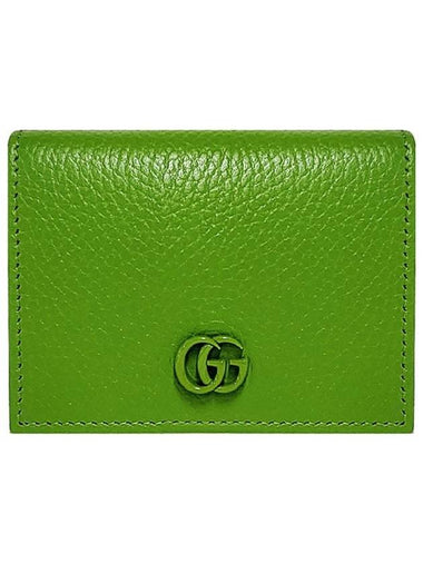 GG Marmont Card Half Wallet Green - GUCCI - BALAAN 1