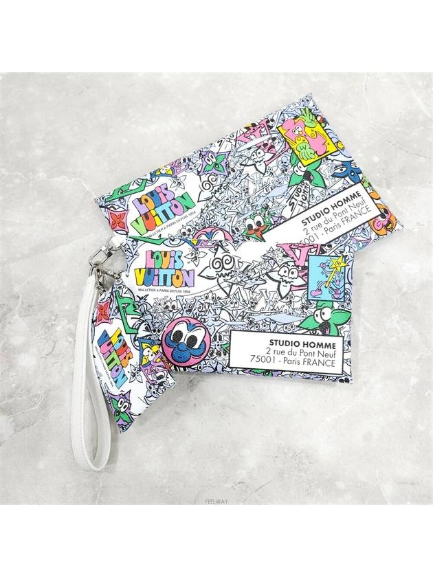 Lux You Comics Trio Envelope Pouch Bag M82014 - LOUIS VUITTON - BALAAN 4