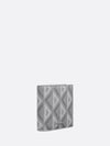 CD Diamond Canvas Compact Vertical Card Wallet Grey - DIOR - BALAAN 3